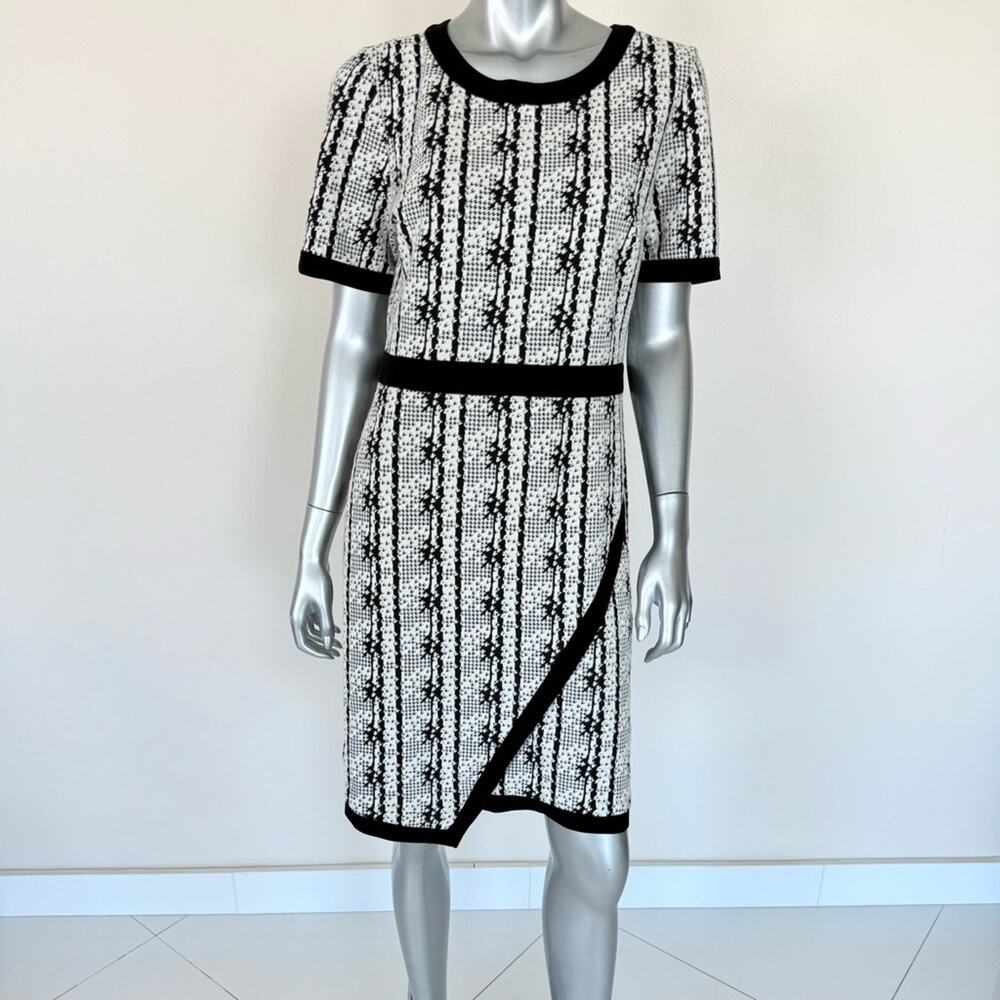 Beige by eci women tweed dress size 12 US